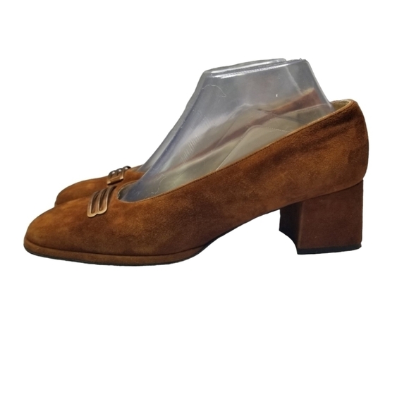 Bally rust suede classic pumps heels - Picture 1 of 12
